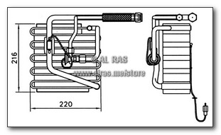 EVAP. ISUZU NKR 2.8 / NQR 4.3