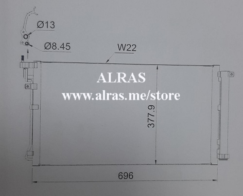 COND/HYUNDAI GENSIS SENDAN 3.8L
